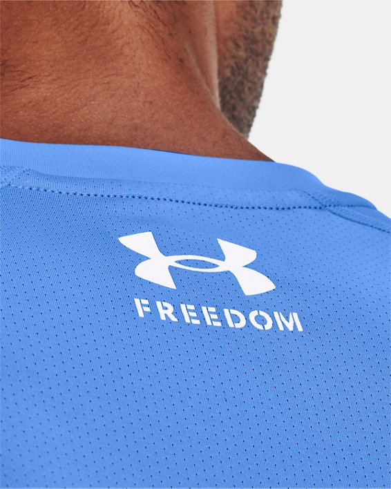 Men's UA Iso-Chill Freedom Hook Long Sleeve, Blue, pdpMainDesktop image number 3